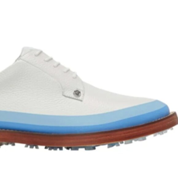 G/FORE Gallivanter Leather Luxe Sole Tuxedo Golf Shoes Snow New in Box $350 - Picture 3 of 6